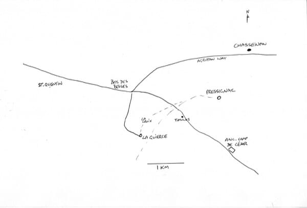 Roman roads around La Guierce & Pressignac