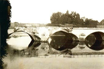 Resistance damage to the bridge at Chabanais in World War 2